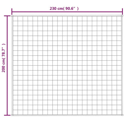 Manta pesada 9 kg 200x230 cm tecido cinza