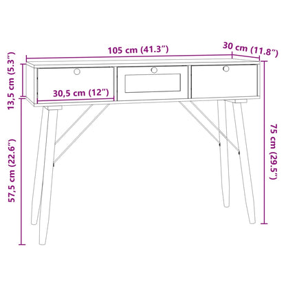 Móvel de TV com portas 105x30x45 cm derivados de madeira