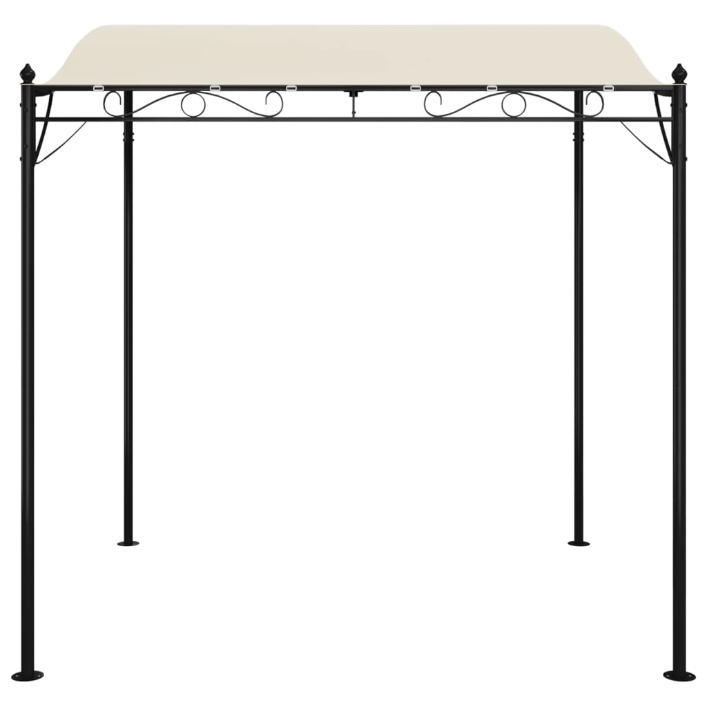 Toldo 2x2,3 m 180 g/m² tecido e aço cor creme