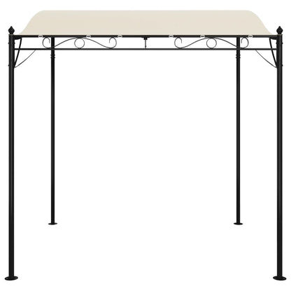 Toldo 2x2,3 m 180 g/m² tecido e aço cor creme