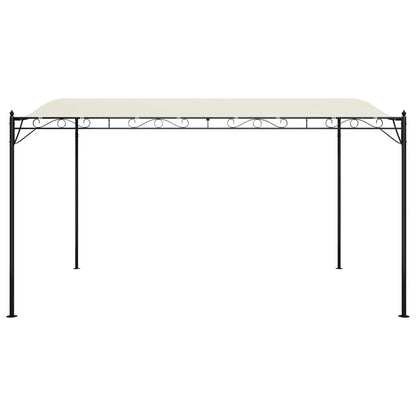 Toldo 4x3 m 180 g/m² tecido e aço cor creme