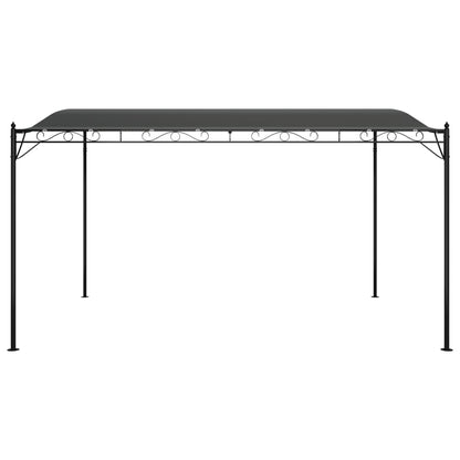 Toldo 4x3 m 180 g/m² tecido e aço antracite