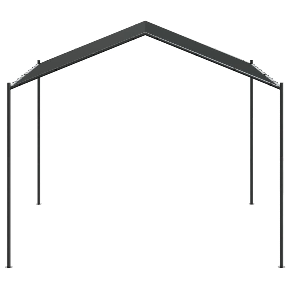 Tenda com toldo 3x3 m aço e tecido antracite