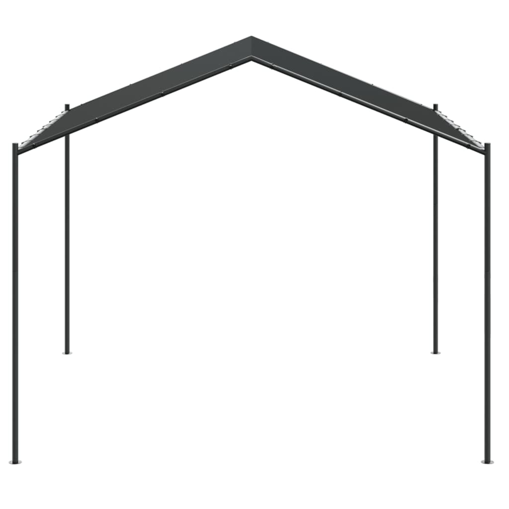 Tenda com toldo 4x3 m aço e tecido antracite