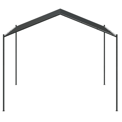 Tenda com toldo 4x3 m aço e tecido antracite