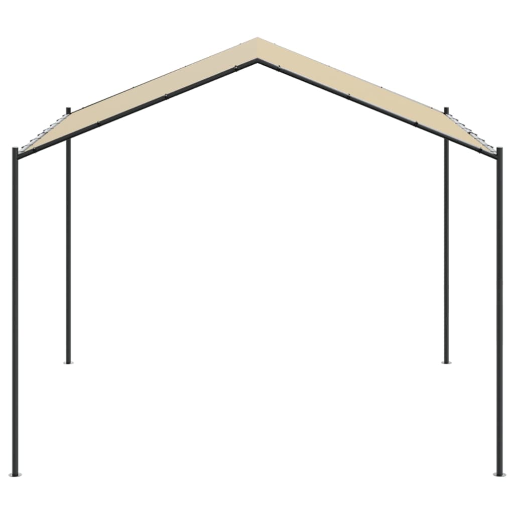 Tenda com toldo 4x3 m aço e tecido bege