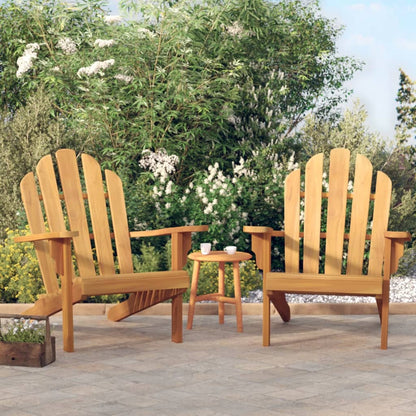 Cadeiras de jardim Adirondack 2 pcs 79x95x92 cm teca maciça