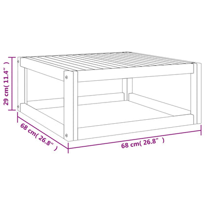 Mesa de centro 68x68x29 cm madeira de acácia maciça