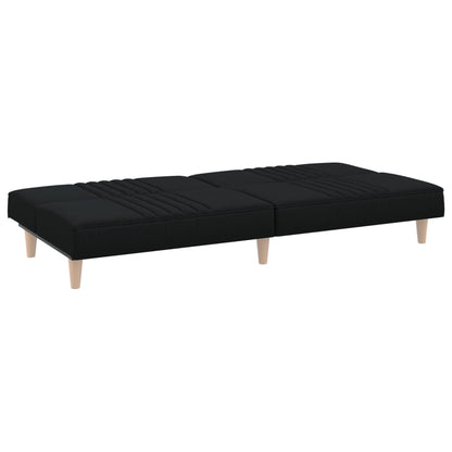 Sofá-Cama Juno em Tecido Preto - Design Nórdico