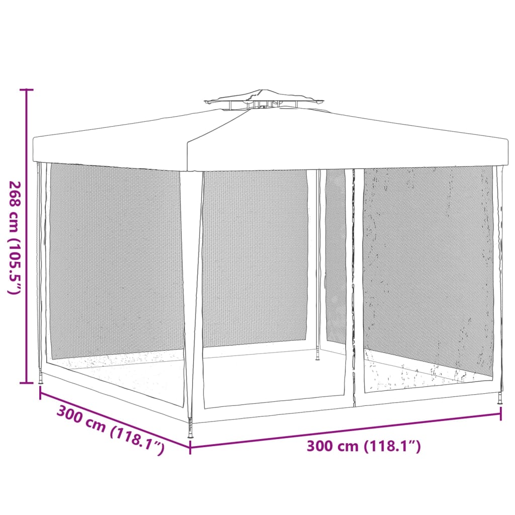 Tenda 3x3 de Eventos com Telhado Duplo - Verde