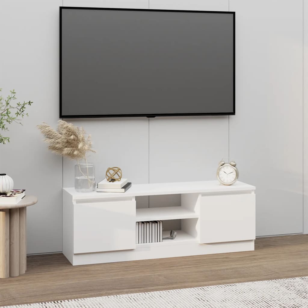 Móvel de TV com porta 102x30x36 cm branco