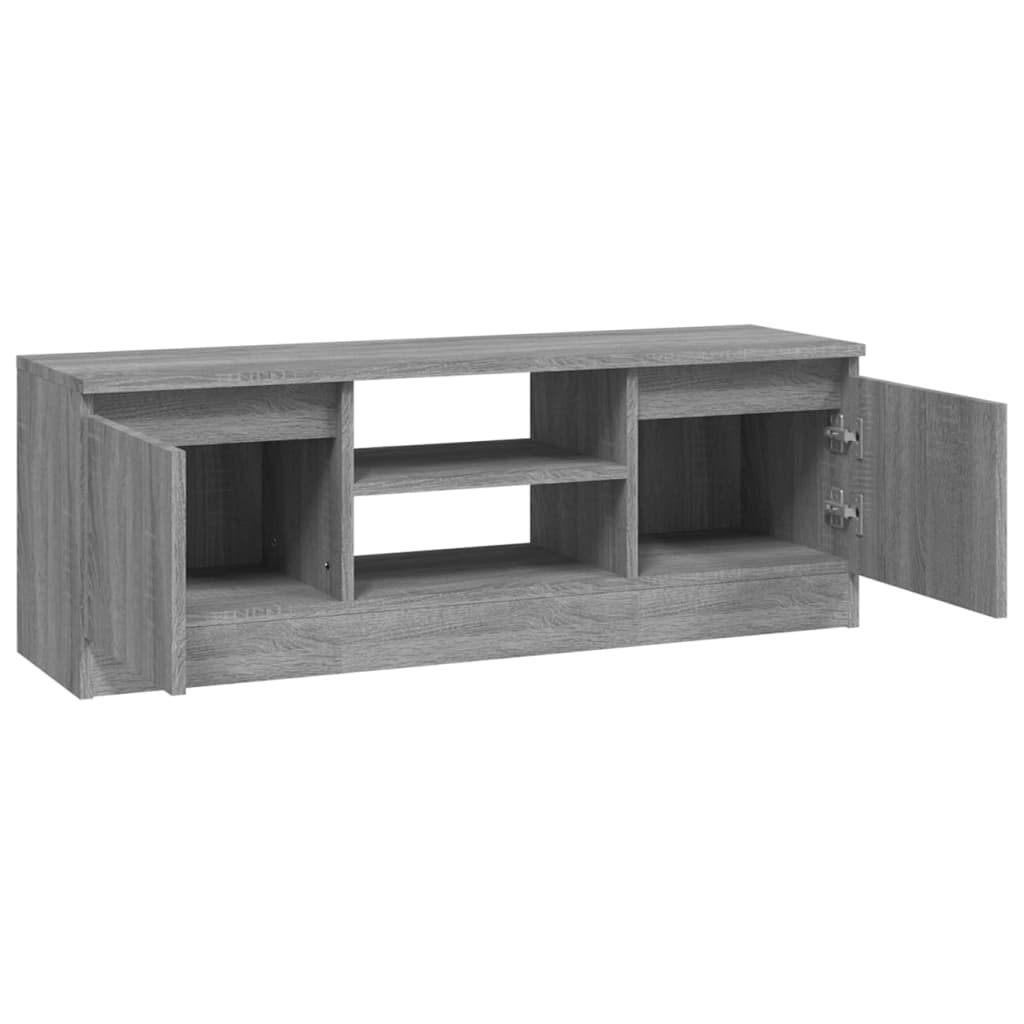 Móvel de TV com porta 102x30x36 cm cinzento sonoma