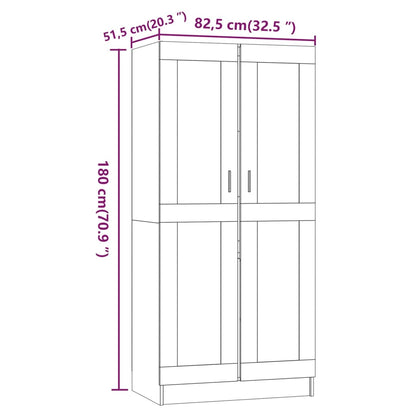 Roupeiro Olhão de 180 cm - Cinzento - Design Moderno