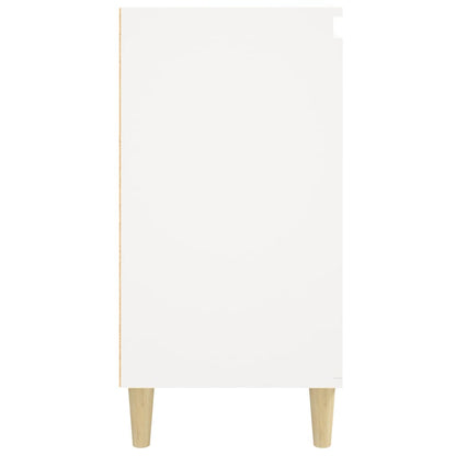 Mesa de cabeceira 40x35x70 cm derivados de madeira branco