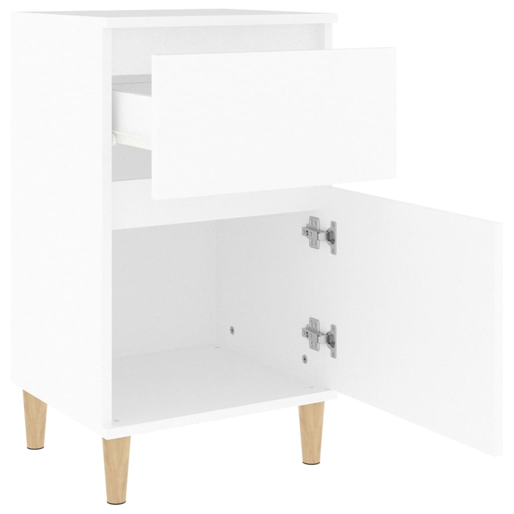 Mesa de cabeceira 40x35x70 cm branco