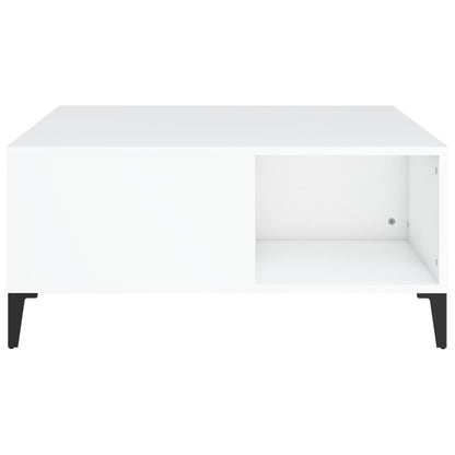 Mesa de centro 80x80x36,5 cm derivados de madeira branco