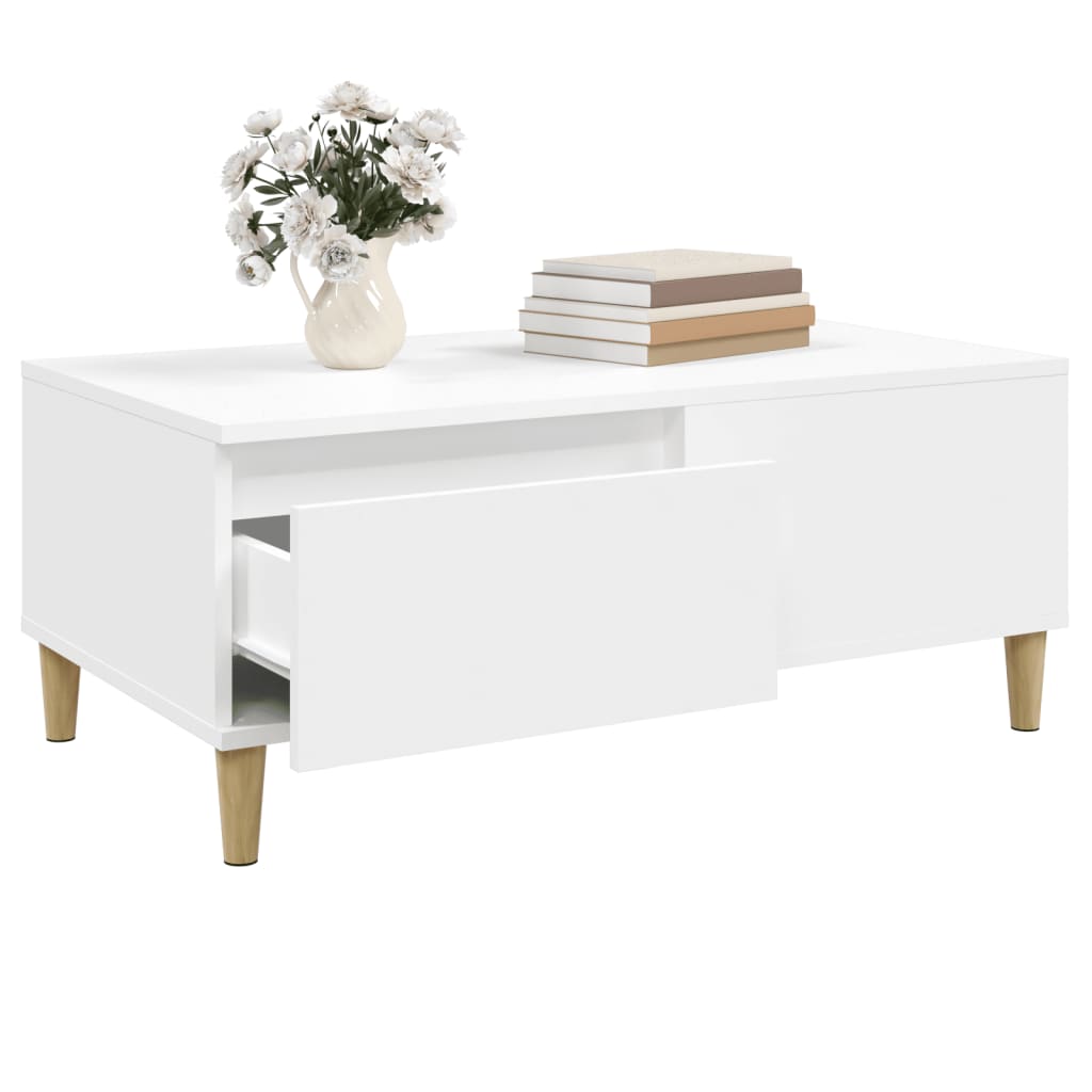 Mesa de centro 90x50x36,5 cm derivados de madeira branco