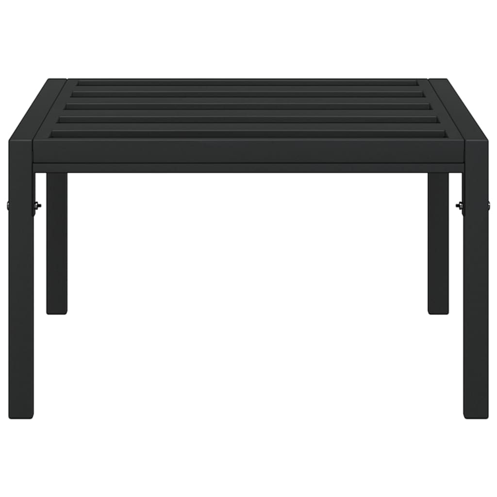 Mesa de centro para jardim 60x60x35 cm aço preto