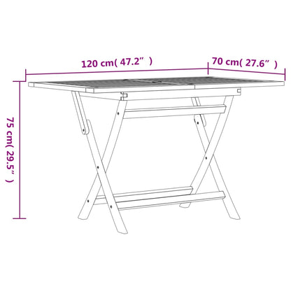 5 pcs conjunto de jantar p/ jardim madeira de teca maciça