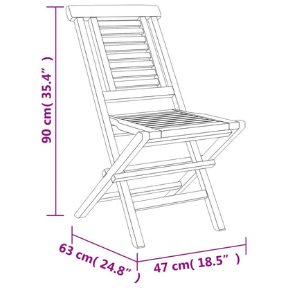 5 pcs conjunto de jantar p/ jardim madeira de teca maciça