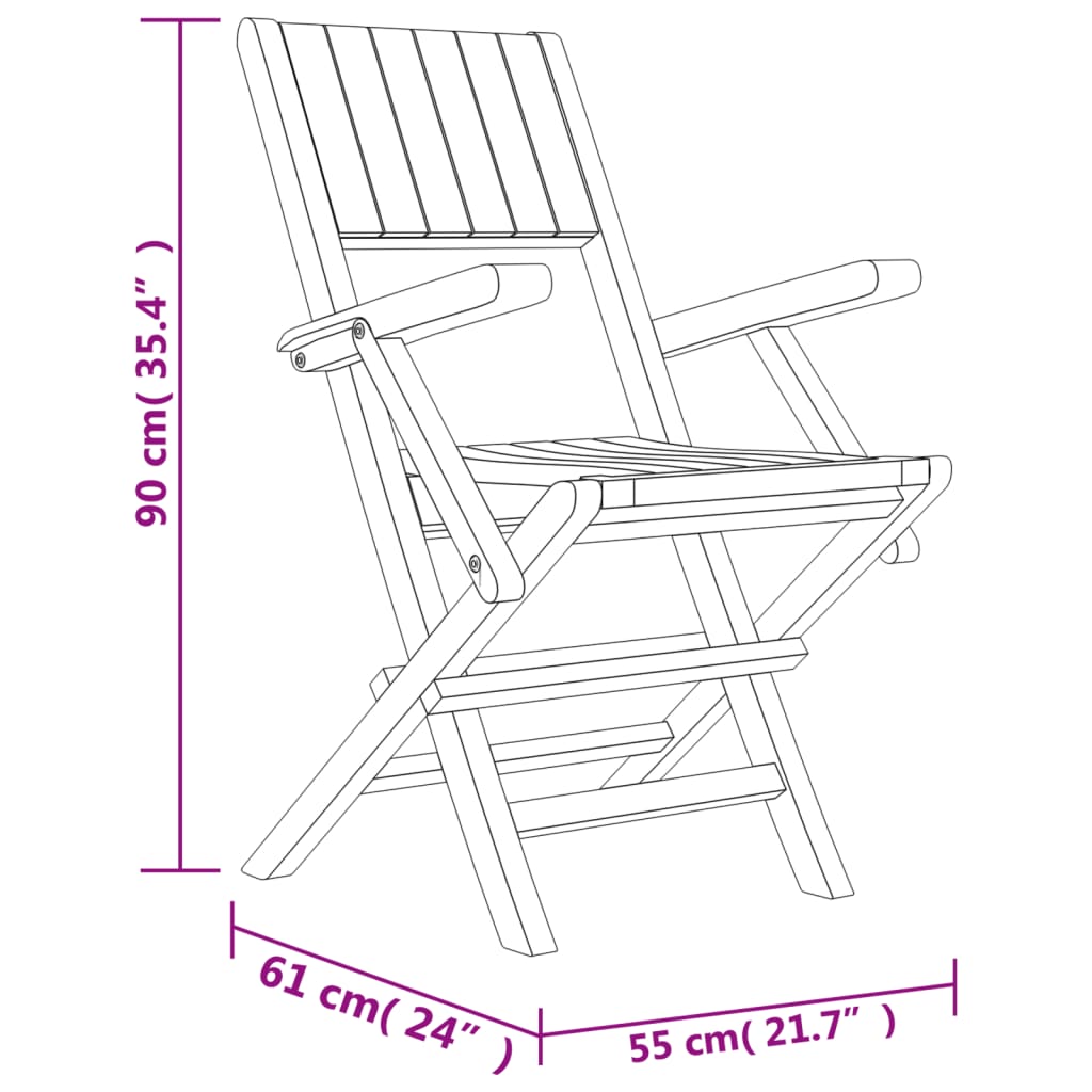 5 pcs conjunto de jantar p/ jardim madeira de teca maciça