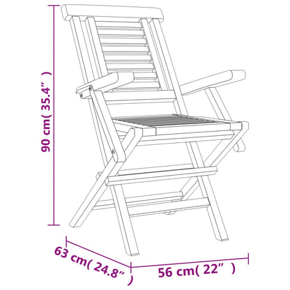 5 pcs conjunto de jantar p/ jardim madeira de teca maciça