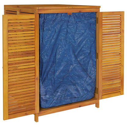 Caixa de arrumação para jardim 210x87x104 cm acácia maciça