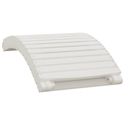 Espreguiçadeiras 2 pcs c/ mesa madeira de acácia maciça branco