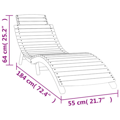 Espreguiçadeiras 2 pcs c/ mesa madeira de acácia maciça branco