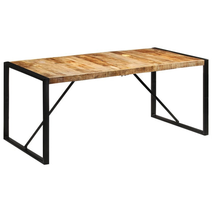 Mesa de jantar 175x90x76 cm madeira de mangueira maciça áspera