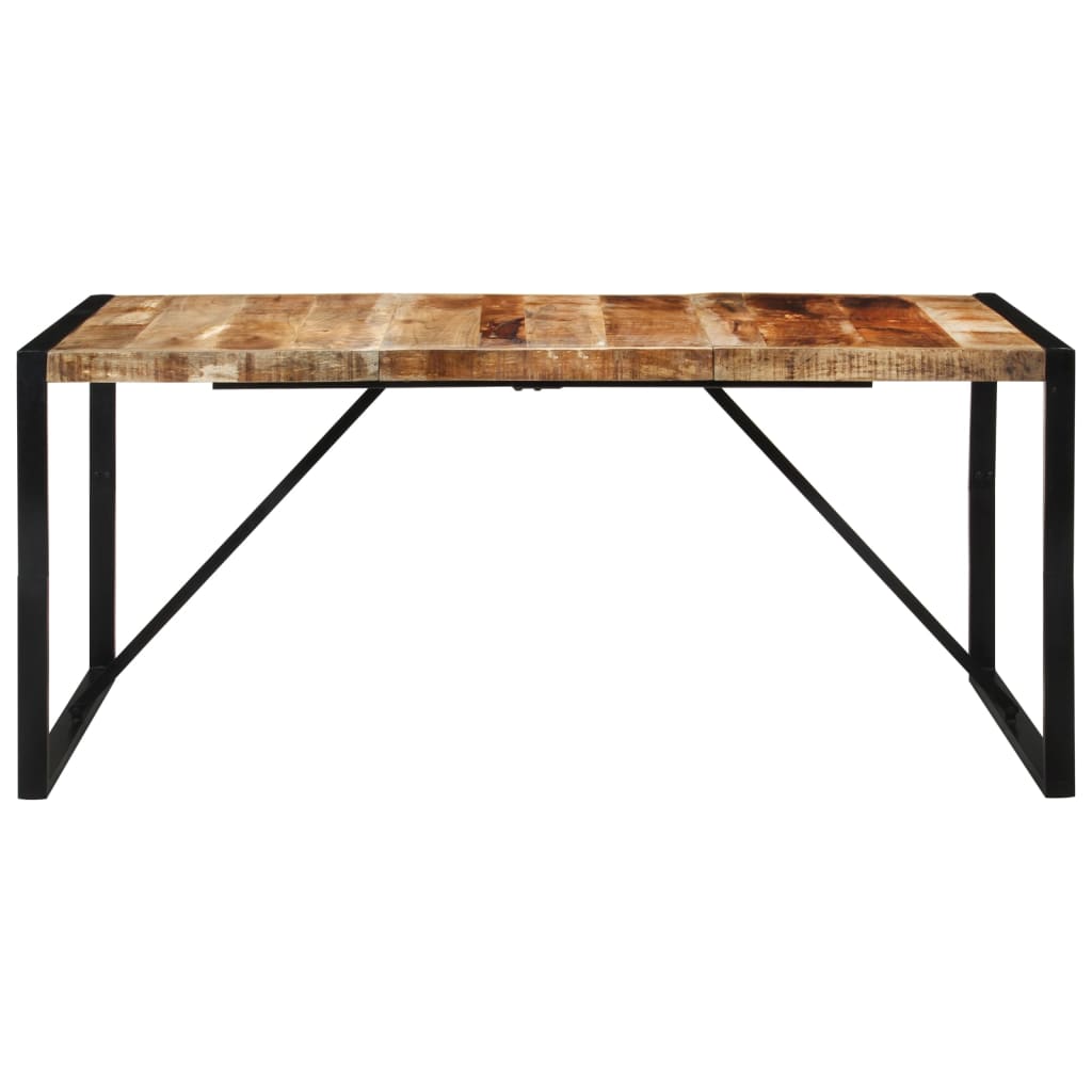 Mesa de jantar 175x90x76 cm madeira de mangueira maciça áspera