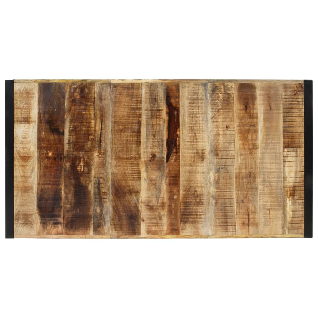 Mesa de jantar 175x90x76 cm madeira de mangueira maciça áspera