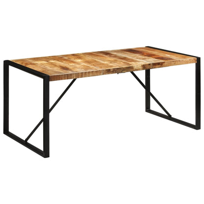 Mesa de jantar 175x90x76 cm madeira de mangueira maciça áspera