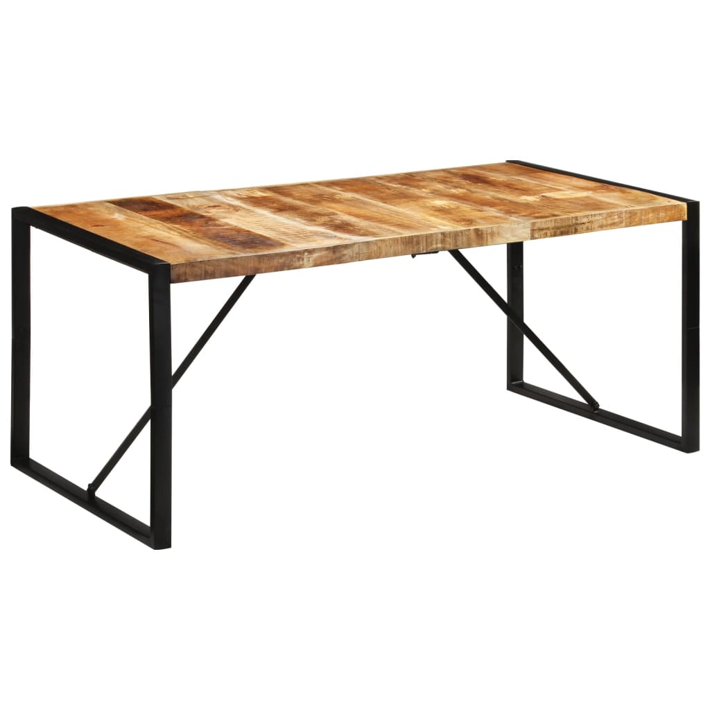 Mesa de jantar 175x90x76 cm madeira de mangueira maciça áspera