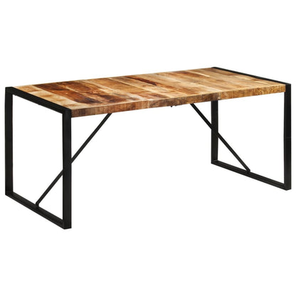 Mesa de jantar 175x90x76 cm madeira de mangueira maciça áspera