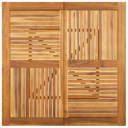 Mesa de jardim 110x110x75 cm madeira de acácia maciça