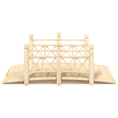 Ponte de jardim com corrimões 150x67x56 cm abeto maciço