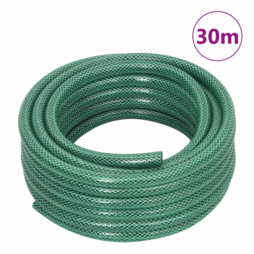 Mangueira de jardim com conjunto de encaixe 0,6" 30 m PVC verde