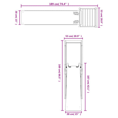 Conjunto de brincar para exterior madeira de douglas maciça