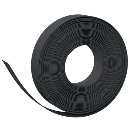 Bordas de jardim 2 pcs 10 m 10 cm polietileno preto