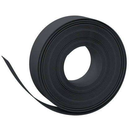 Bordas de jardim 4 pcs 10 m 15 cm polietileno preto