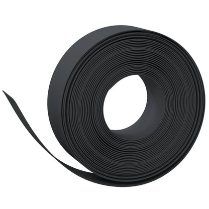 Bordas de jardim 5 pcs 10 m 15 cm polietileno preto