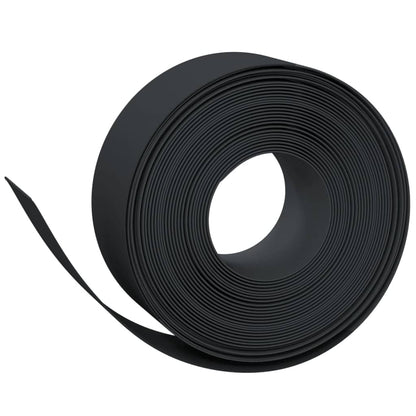 Bordas de jardim 5 pcs 10 m 20 cm polietileno preto