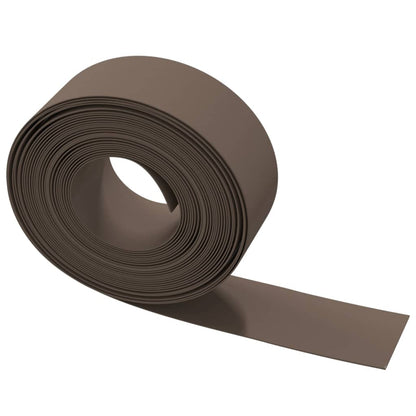 Bordas de jardim 4 pcs 10 m 20 cm polietileno castanho