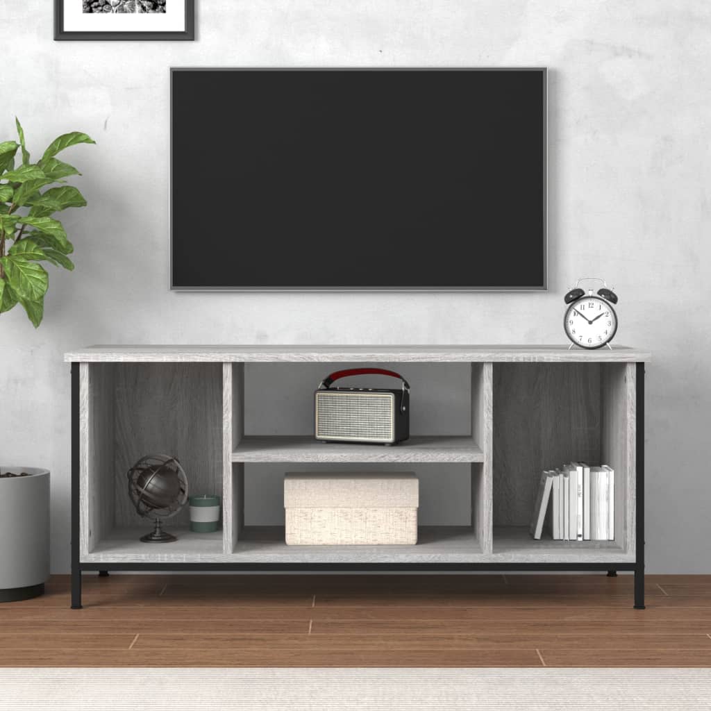 Móvel de TV 102x35x45 cm derivados de madeira cinzento sonoma