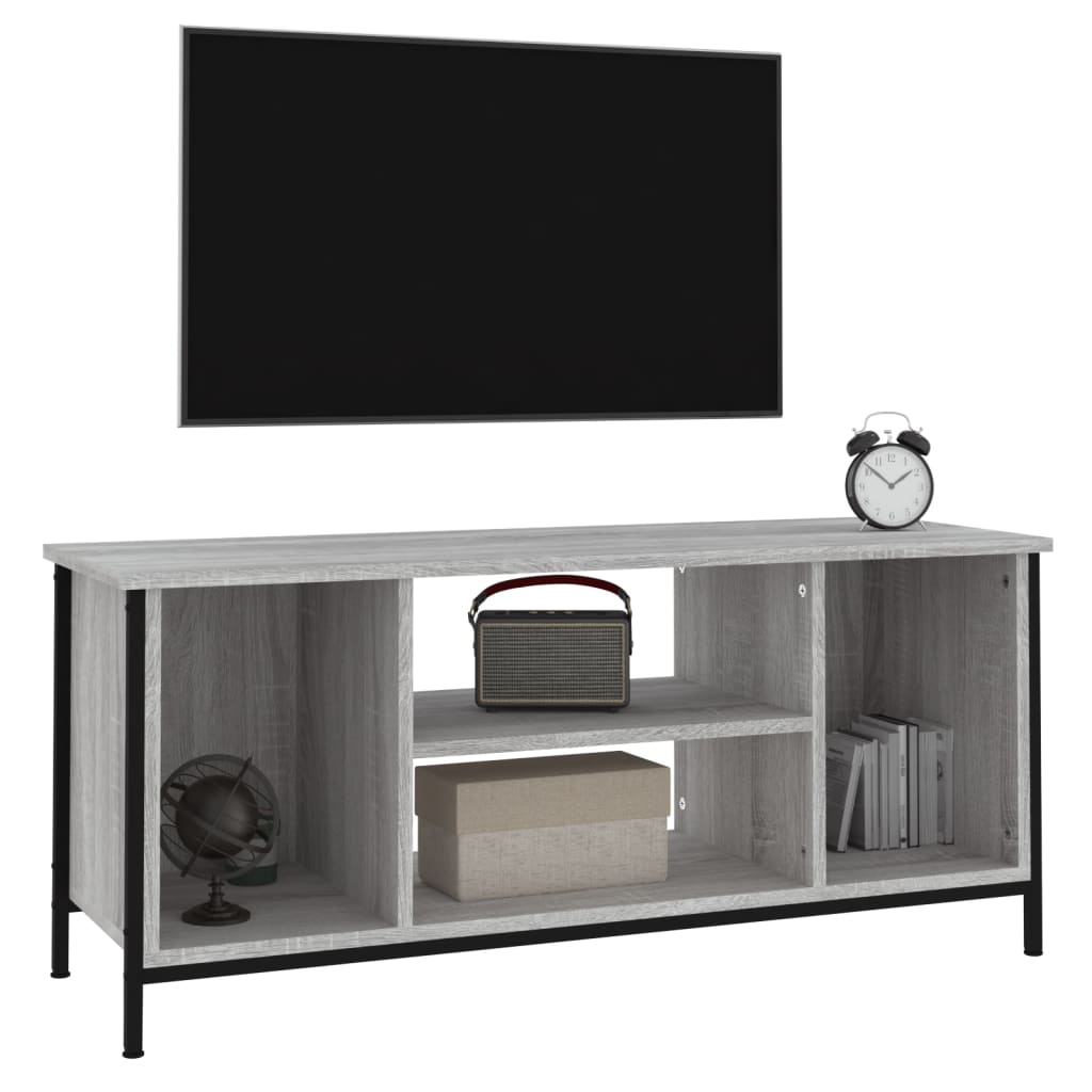 Móvel de TV 102x35x45 cm derivados de madeira cinzento sonoma