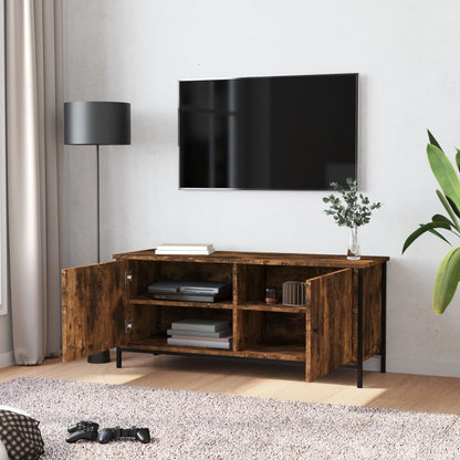 Móvel de TV Iris com 2 Portas de 102 cm - Madeira Rústica - Design Moderno