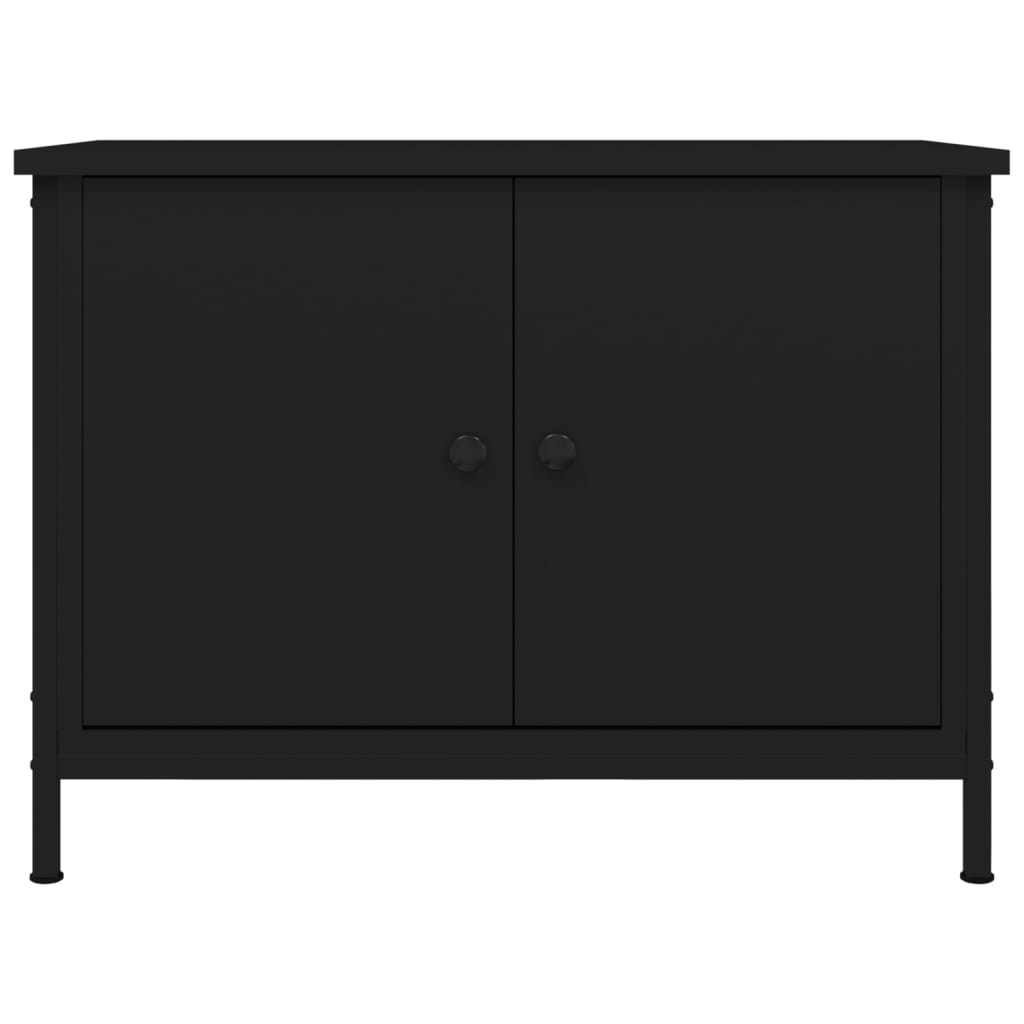 Móvel para TV c/ portas 60x35x45 cm derivados de madeira preto