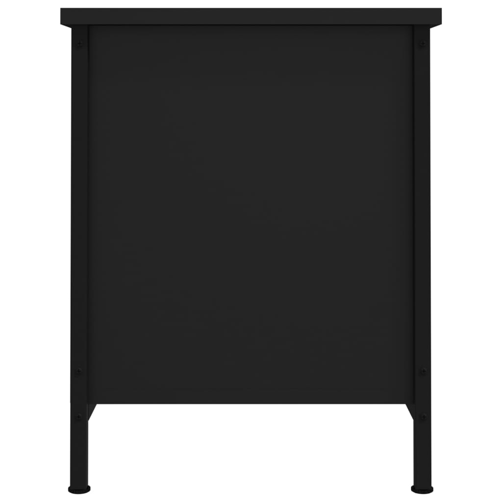 Móvel para TV c/ portas 60x35x45 cm derivados de madeira preto