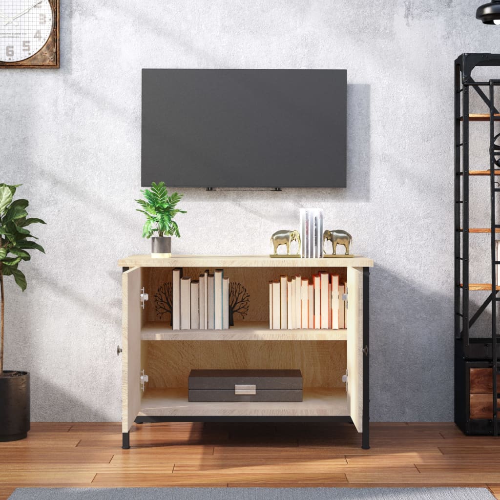 Móvel de TV Iris com 2 Portas de 60 cm - Carvalho - Design Moderno